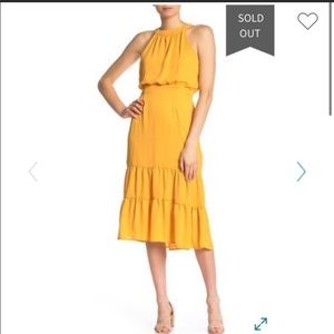 NWT NSR Dorothy Ruffle Midi Dress